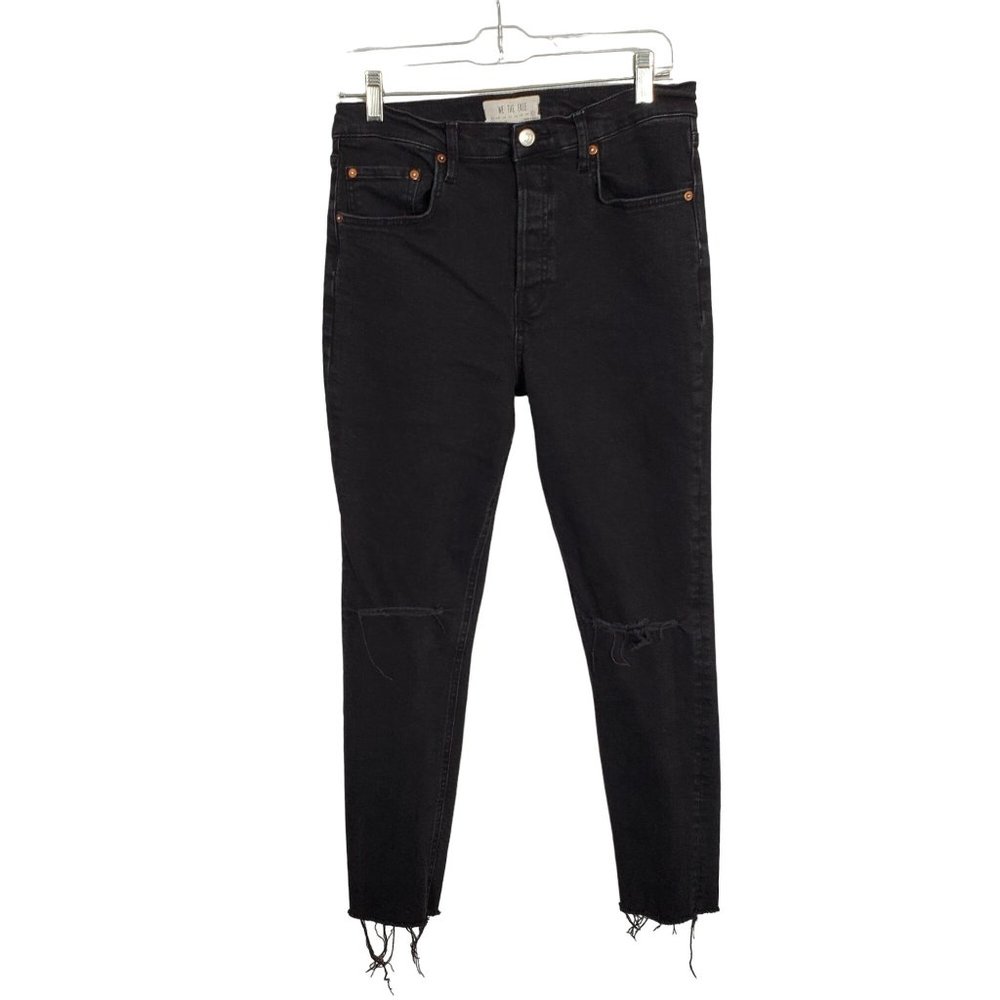 We the Free Size 31 Jeans Anthropologie Button Fly Stretch Skinny Distressed